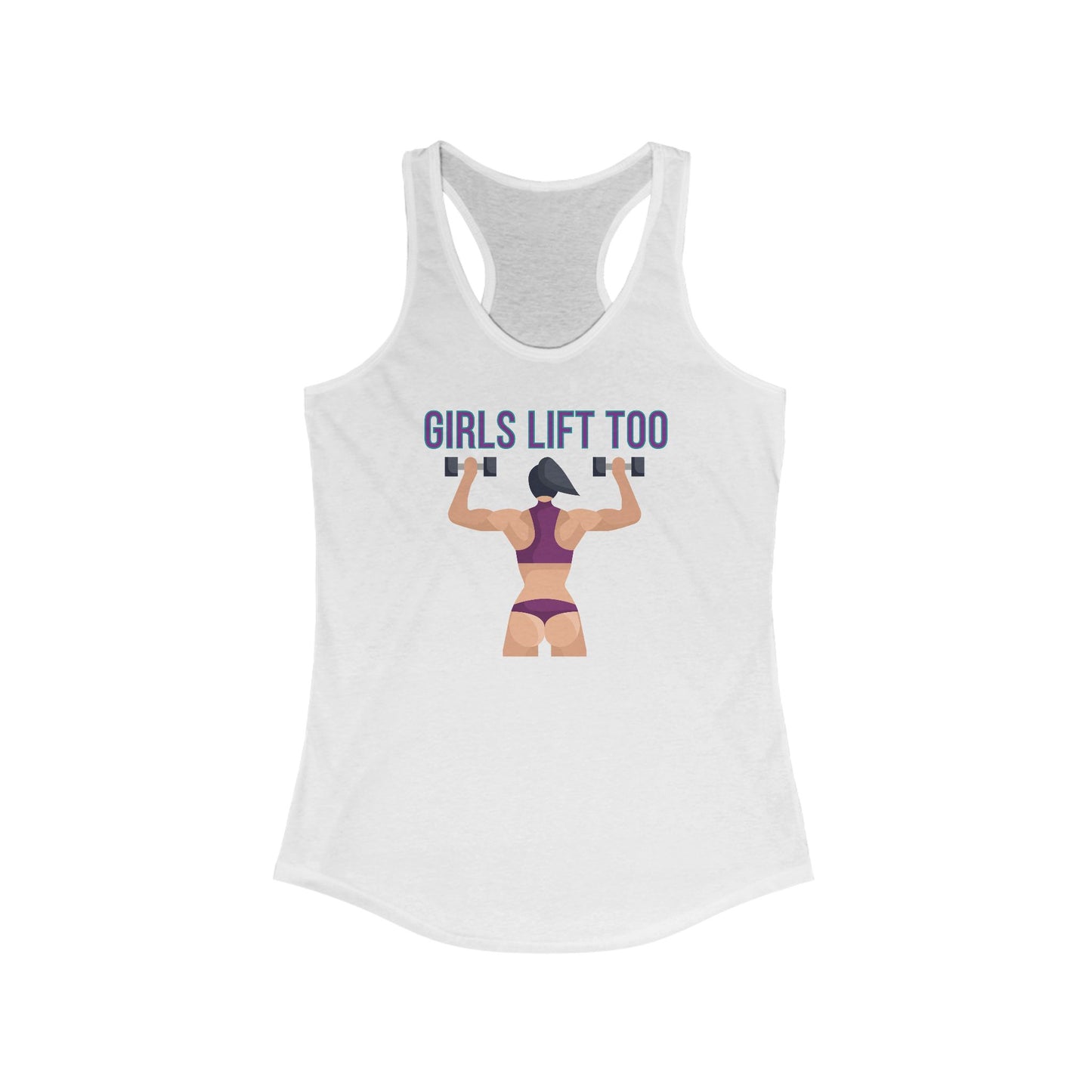 Girls Lift Too Women's Racerback Tank Top