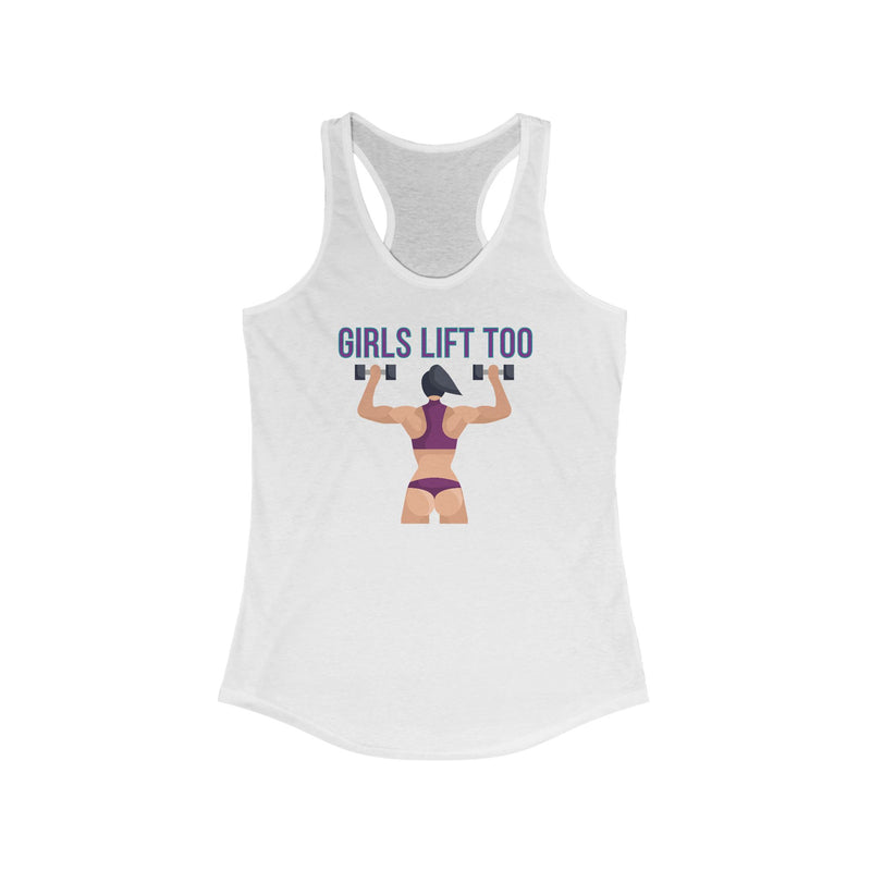 Girls Lift Too Women's Racerback Tank Top