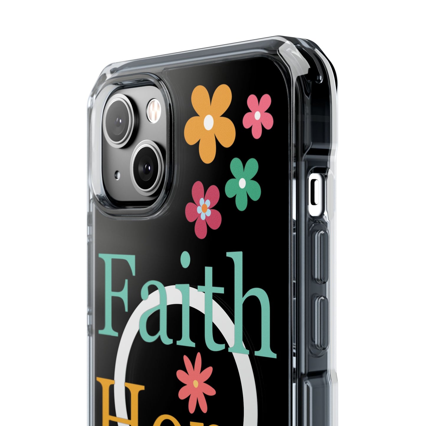 Faith, Hope, Love Magnetic Clear Impact iPhone Case