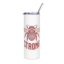 Bee Strong Stainless-Steel Tumbler, 20oz