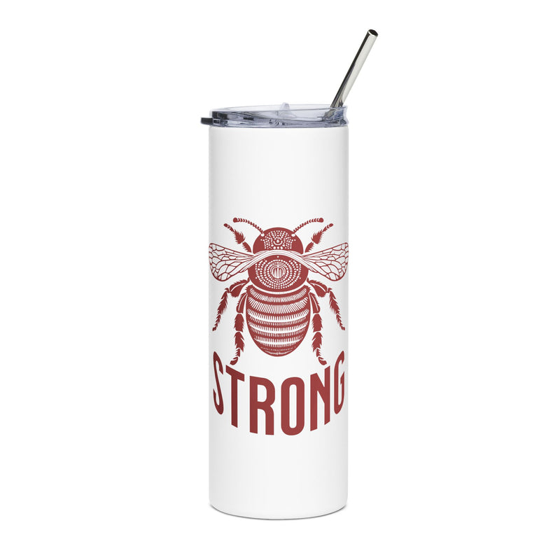 Bee Strong Stainless-Steel Tumbler, 20oz