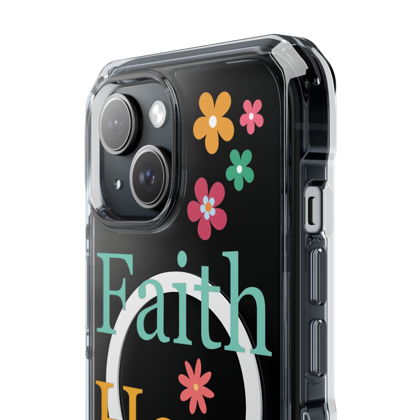 Faith, Hope, Love Magnetic Clear Impact iPhone Case