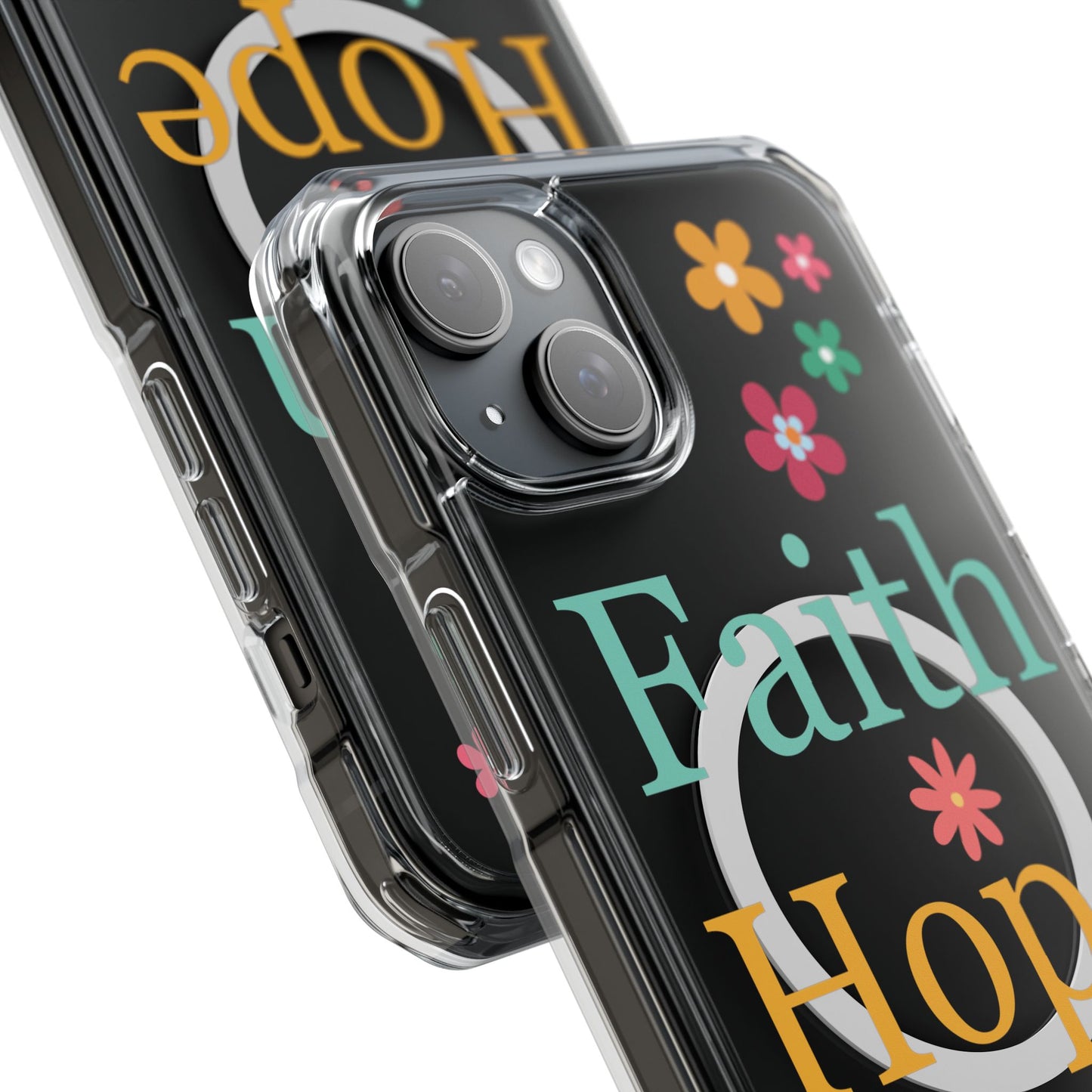 Faith, Hope, Love Magnetic Clear Impact iPhone Case