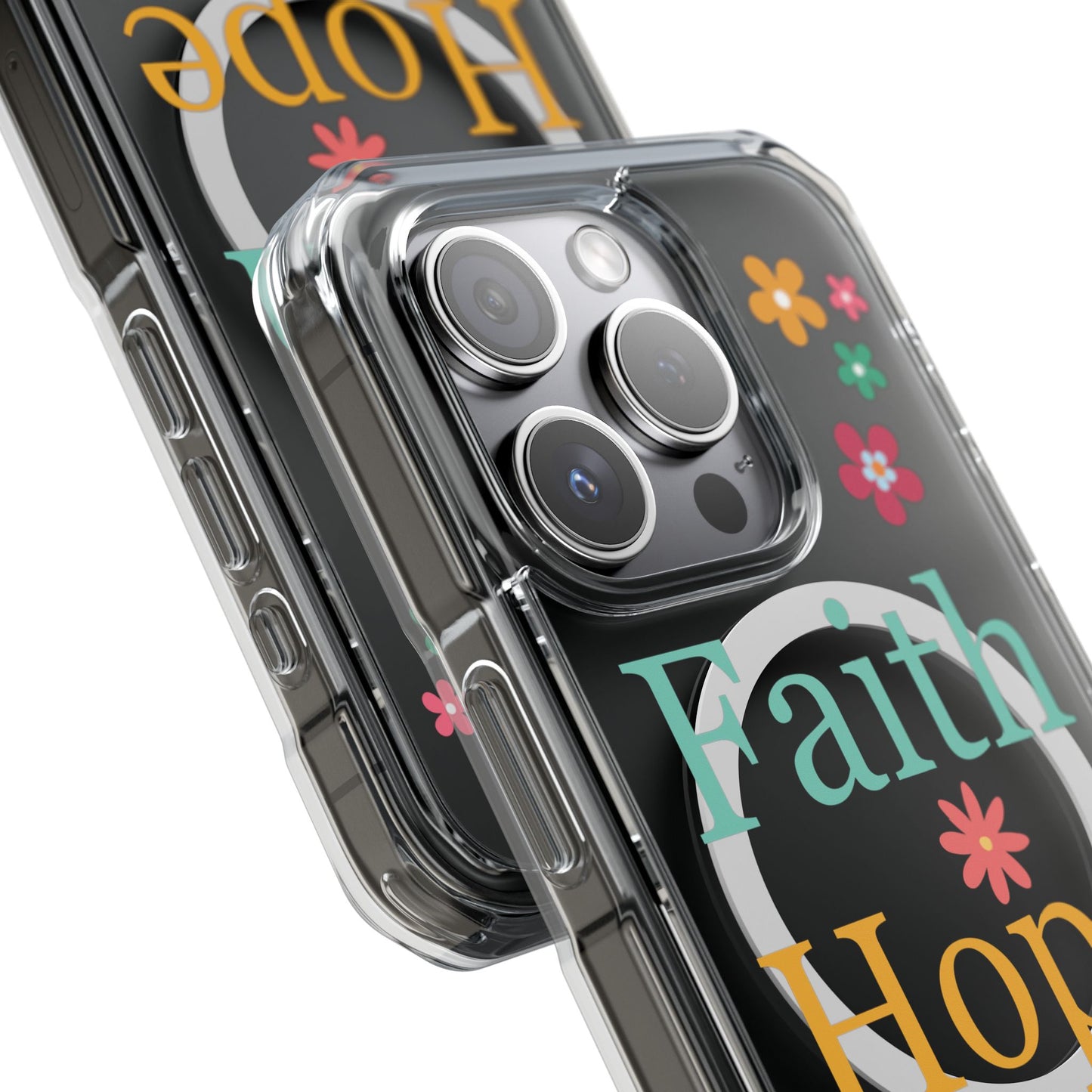 Faith, Hope, Love Magnetic Clear Impact iPhone Case