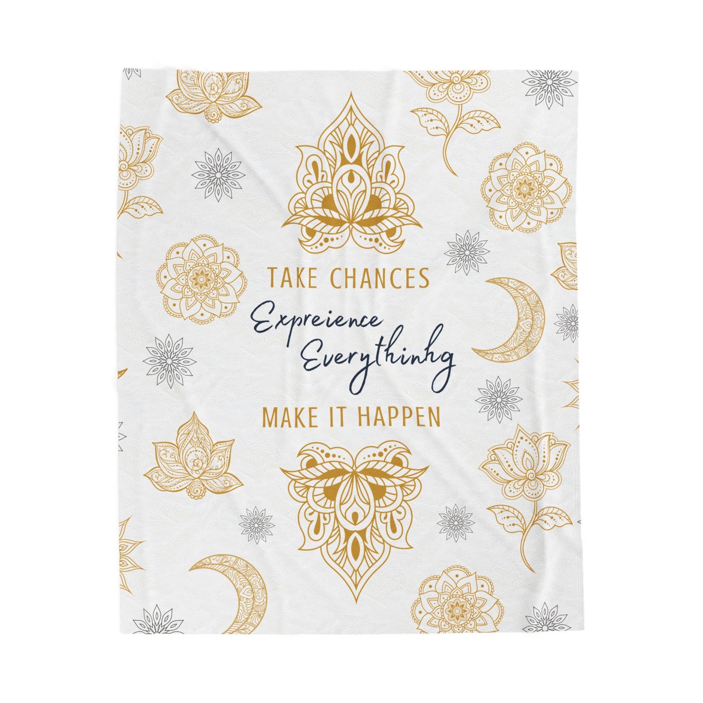 Take Chances Velveteen Blanket