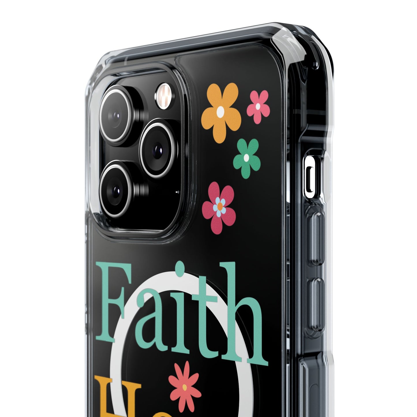 Faith, Hope, Love Magnetic Clear Impact iPhone Case