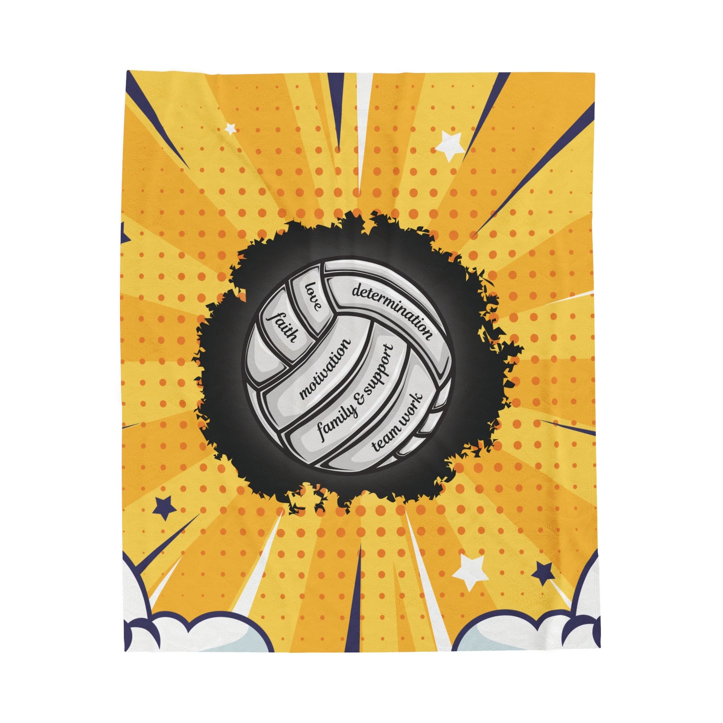 Cozy Inspirational Volleyball Blanket