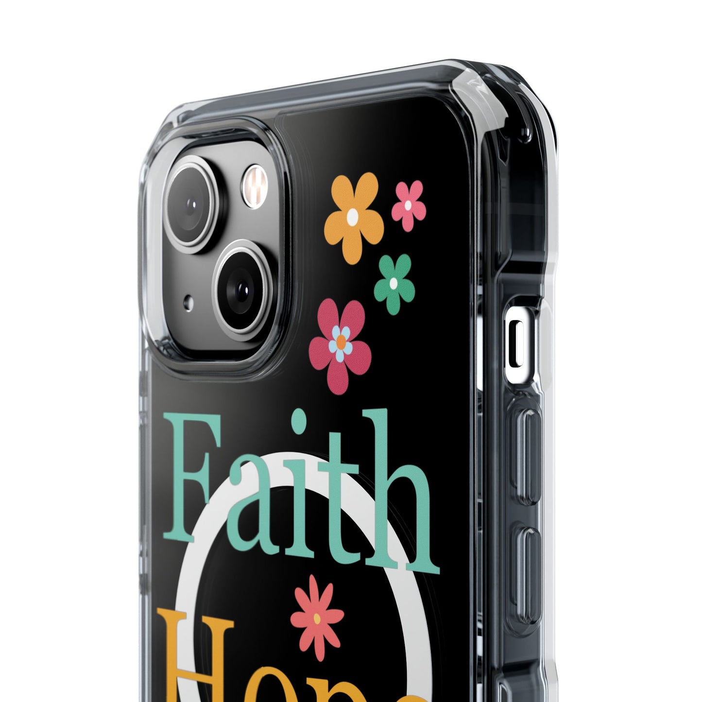 Faith, Hope, Love Magnetic Clear Impact iPhone Case