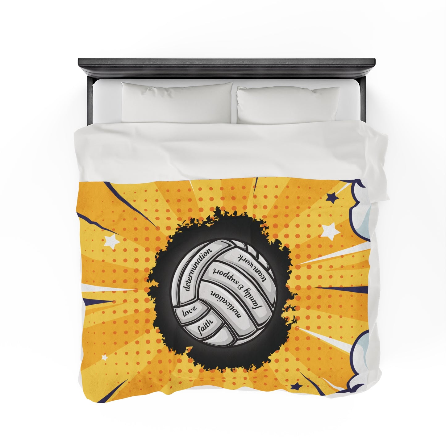 Cozy Inspirational Volleyball Blanket