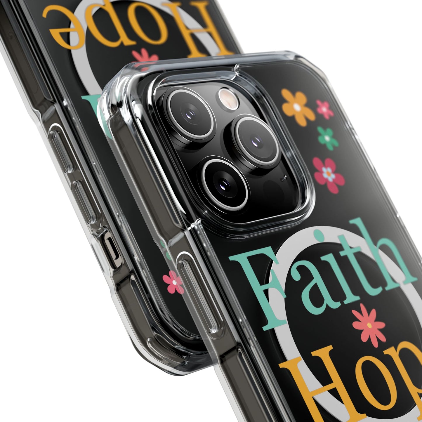 Faith, Hope, Love Magnetic Clear Impact iPhone Case