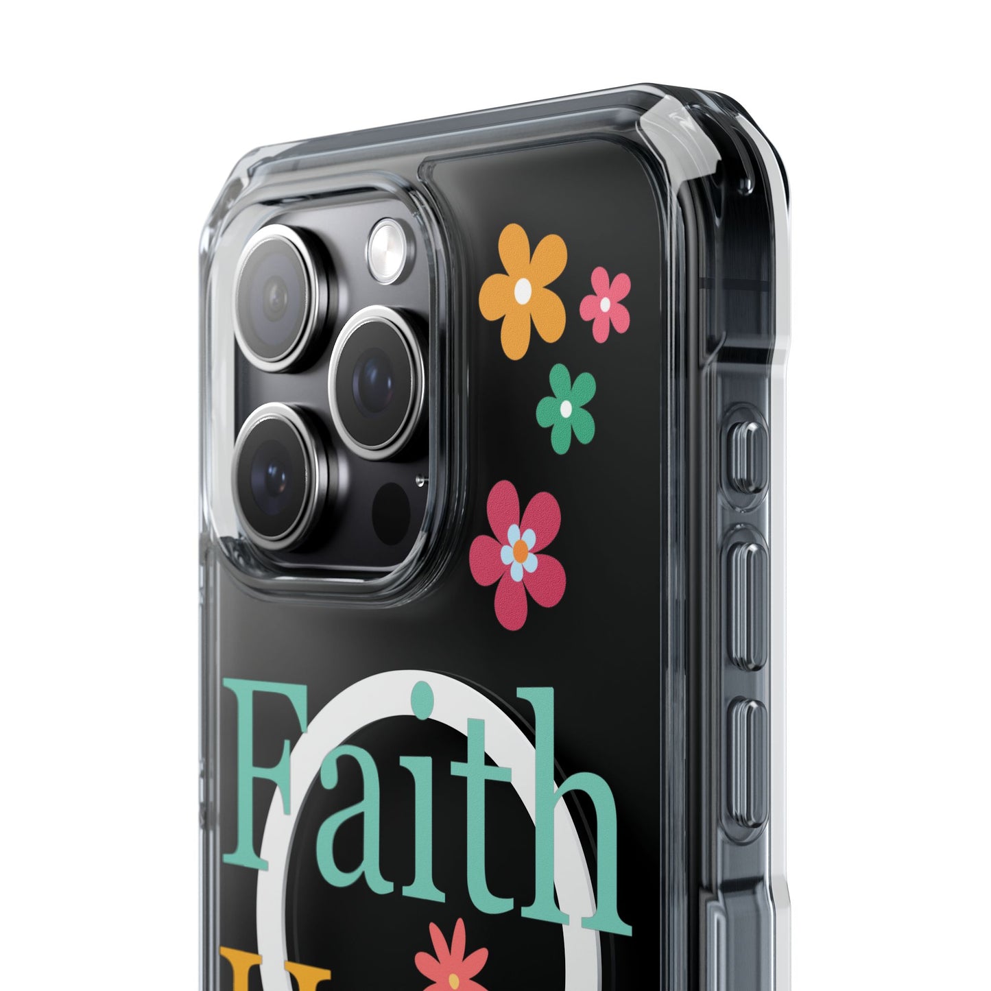 Faith, Hope, Love Magnetic Clear Impact iPhone Case