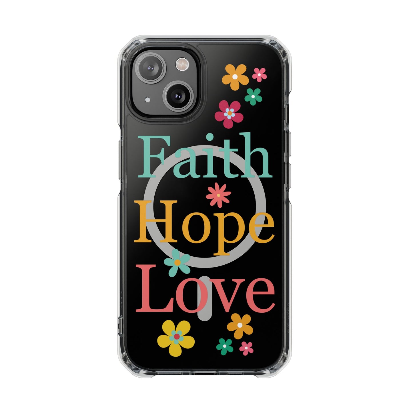 Faith, Hope, Love Magnetic Clear Impact iPhone Case