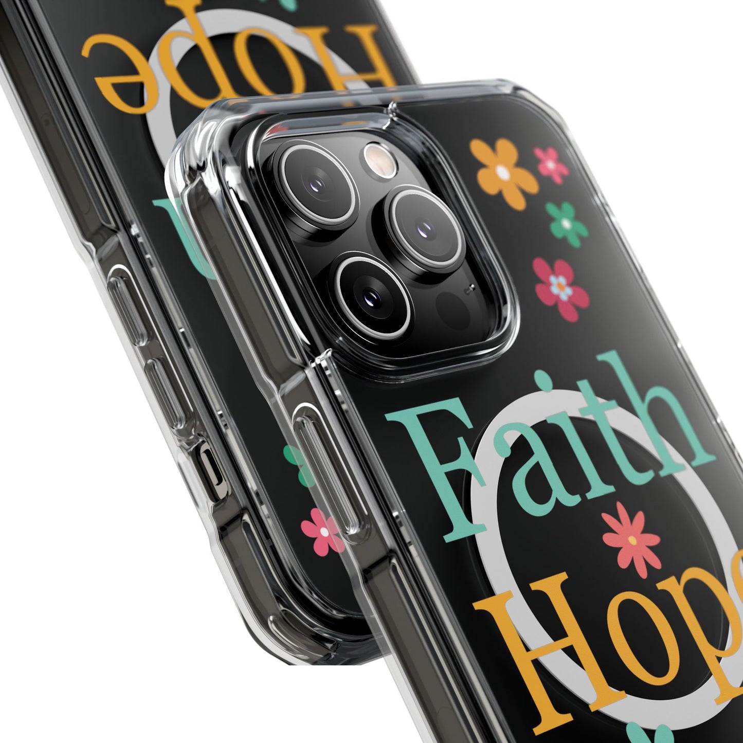 Faith, Hope, Love Magnetic Clear Impact iPhone Case