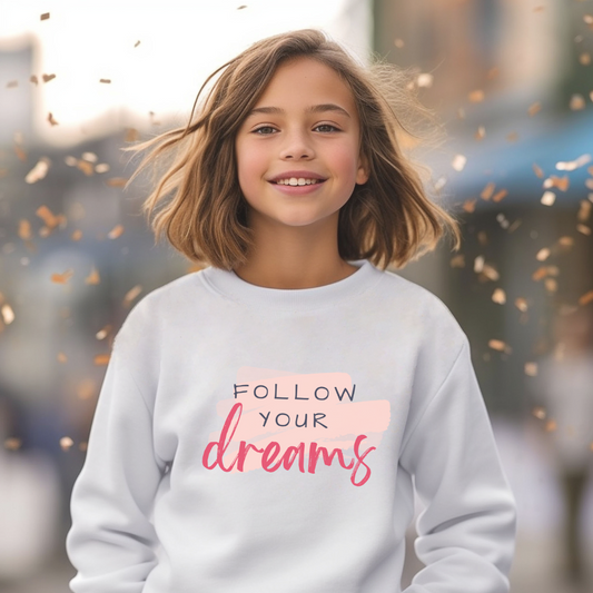 Follow Your Dreams Youth Crewneck Sweatshirt