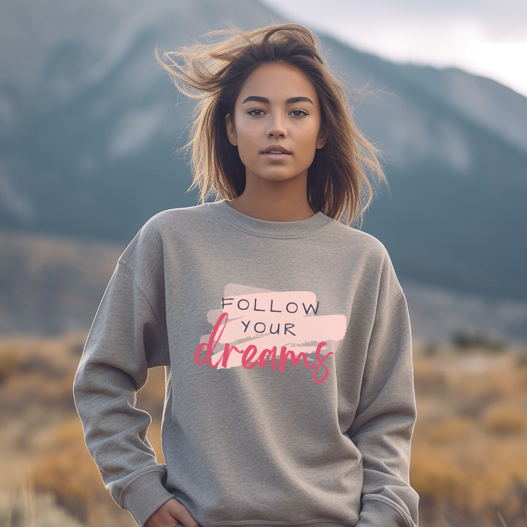 Follow Your Dreams Heavy Blend™ Crewneck Sweatshirt