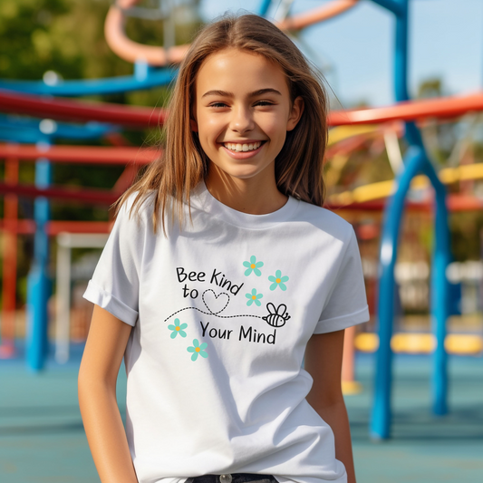 Bee Kind to Your Mind Kids Heavy Cotton Tee