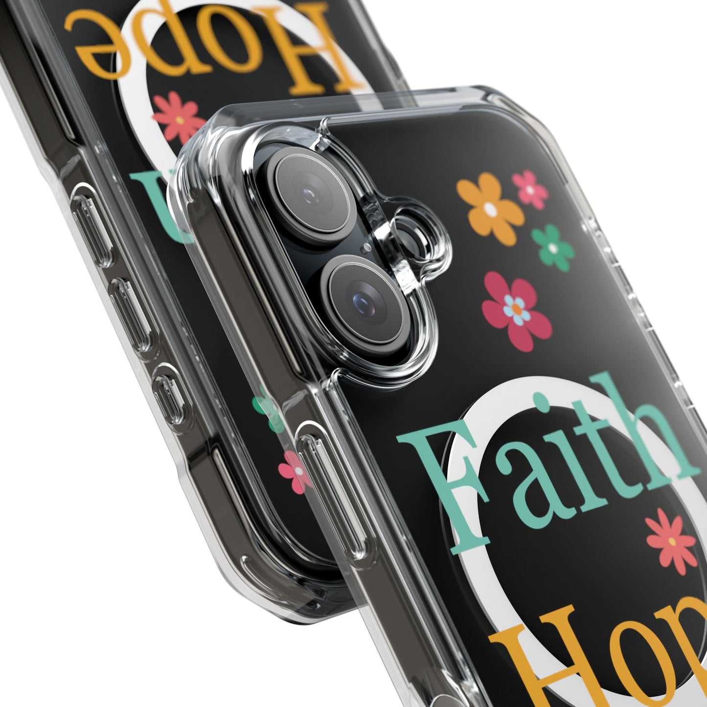 Faith, Hope, Love Magnetic Clear Impact iPhone Case