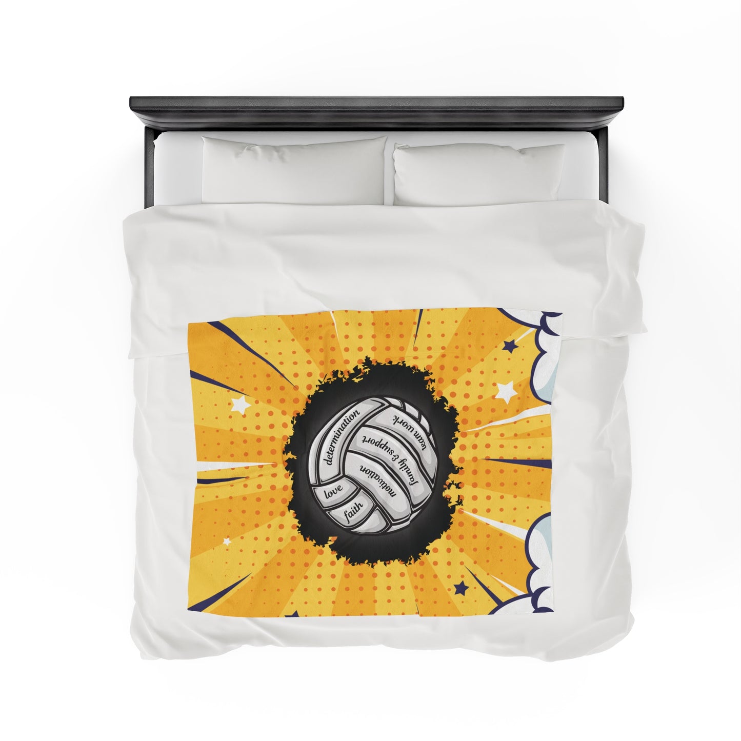 Cozy Inspirational Volleyball Blanket