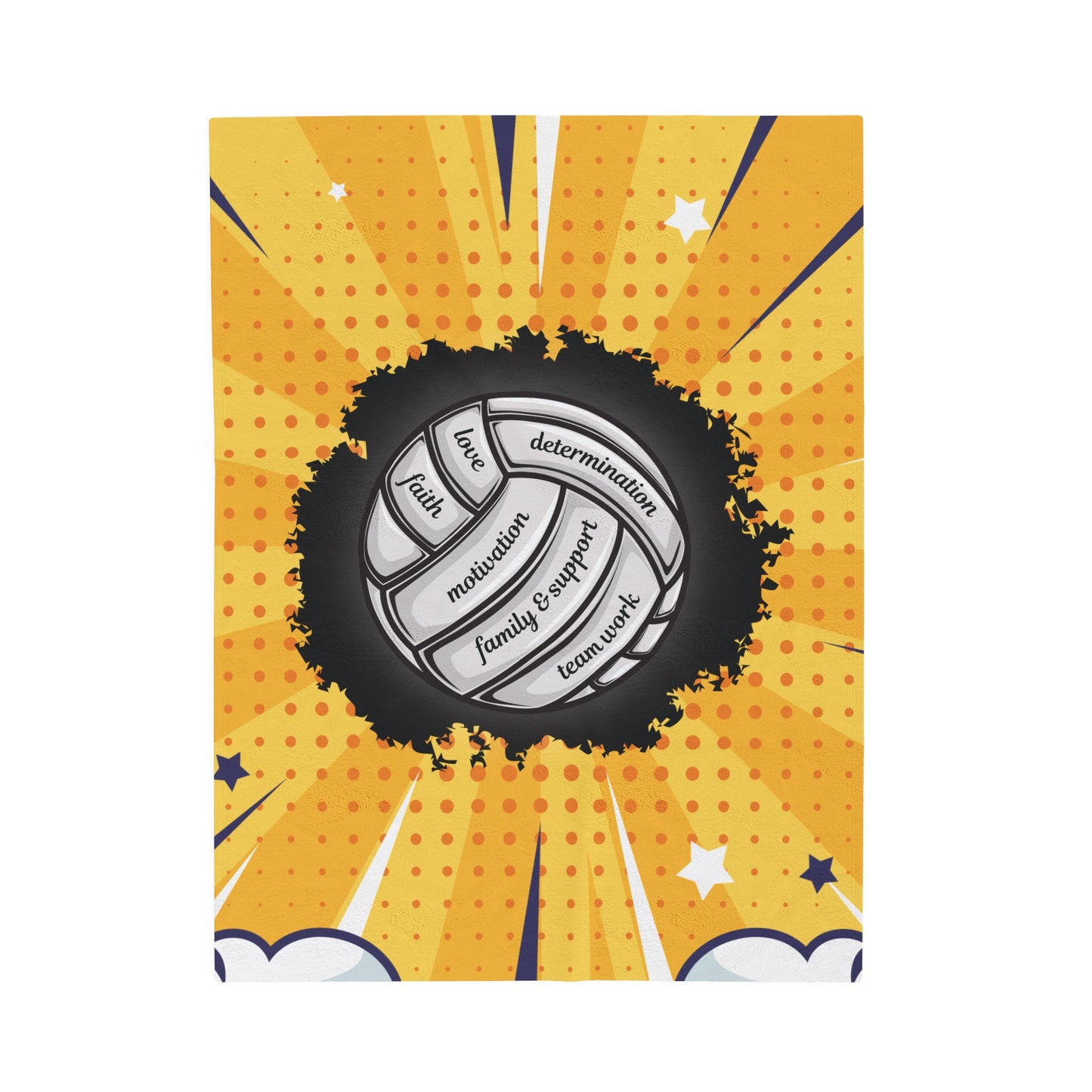 Cozy Inspirational Volleyball Blanket