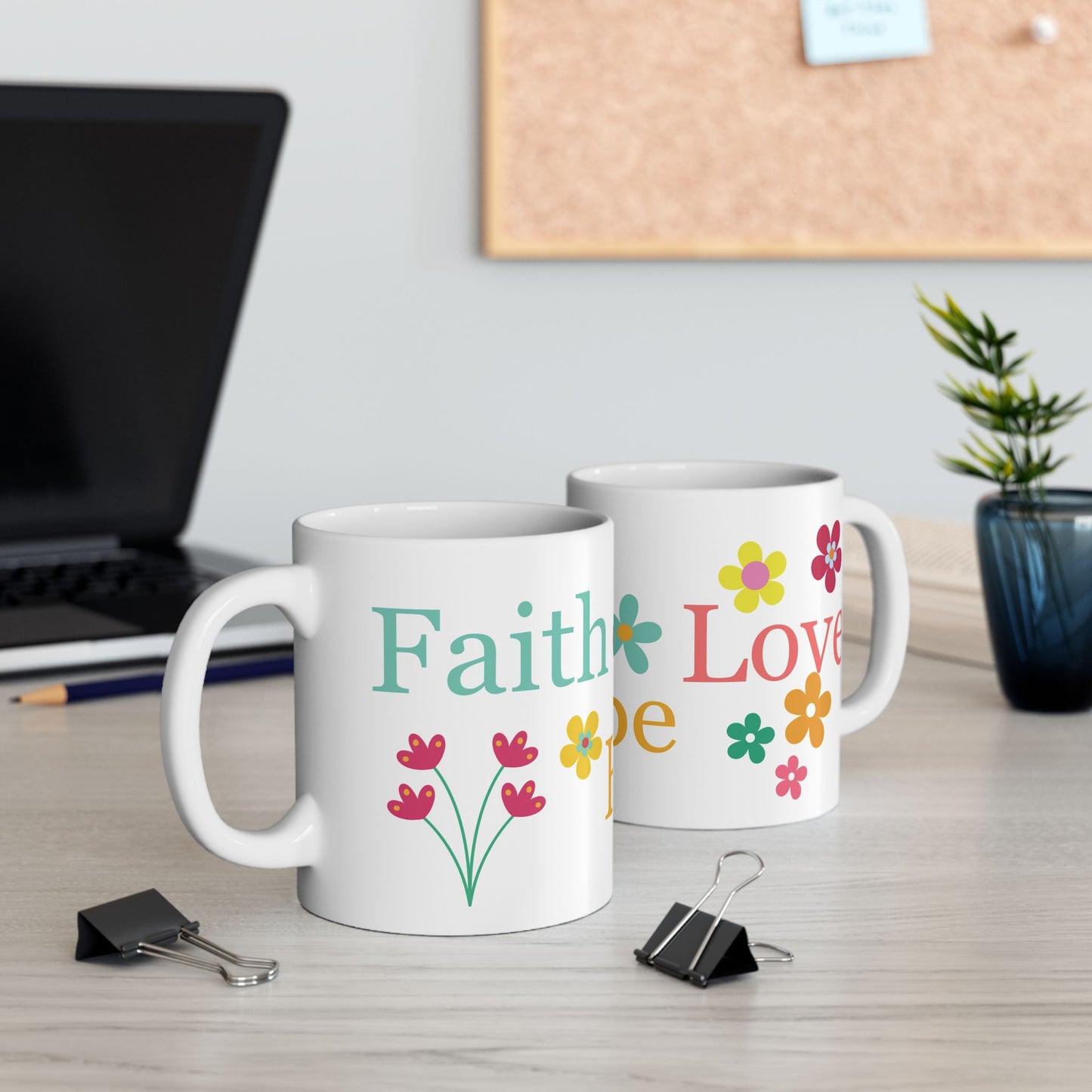 Hope, Faith, Love Ceramic Mug (11oz, 15oz)