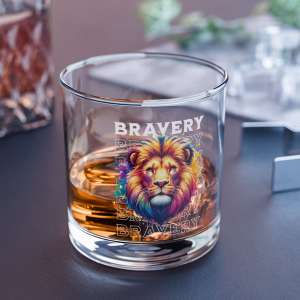 Bravery Rocks Glass, 10oz