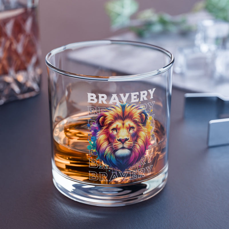 Bravery Rocks Glass, 10oz