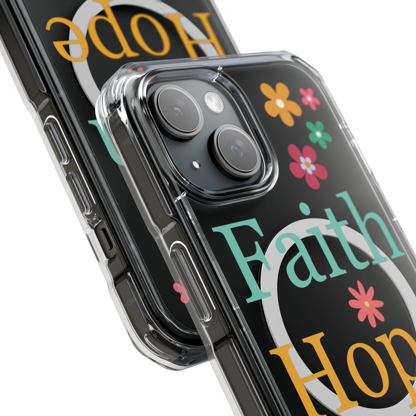 Faith, Hope, Love Magnetic Clear Impact iPhone Case