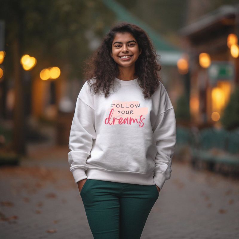 Follow Your Dreams Heavy Blend™ Crewneck Sweatshirt