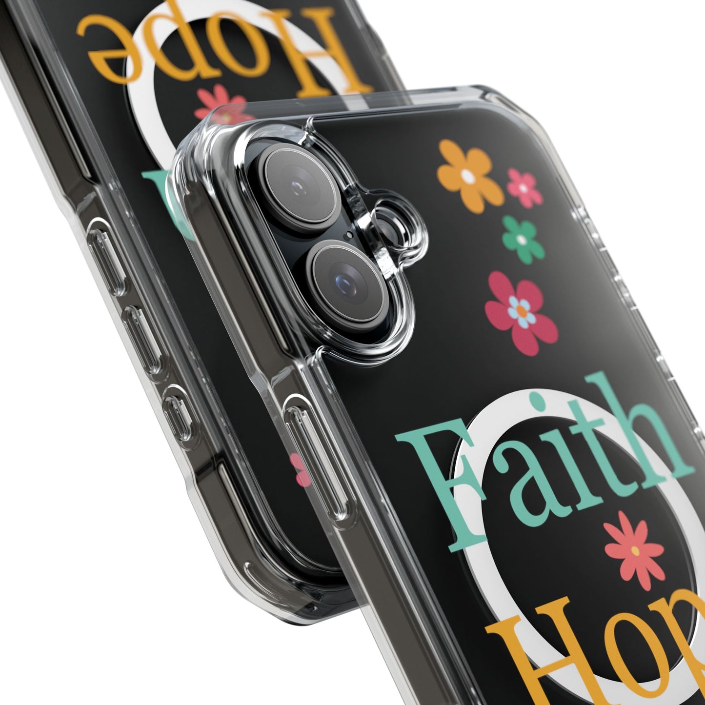 Faith, Hope, Love Magnetic Clear Impact iPhone Case