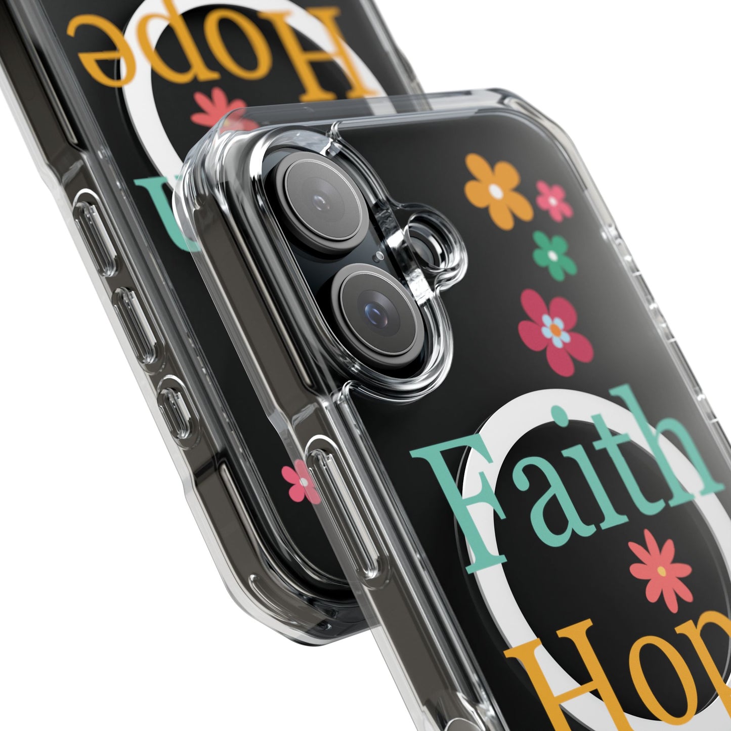 Faith, Hope, Love Magnetic Clear Impact iPhone Case