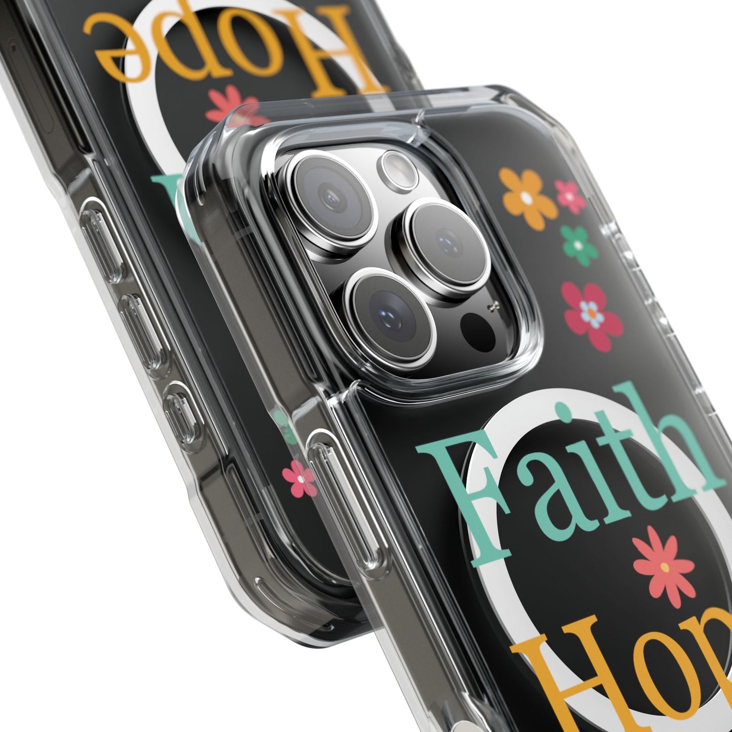 Faith, Hope, Love Magnetic Clear Impact iPhone Case