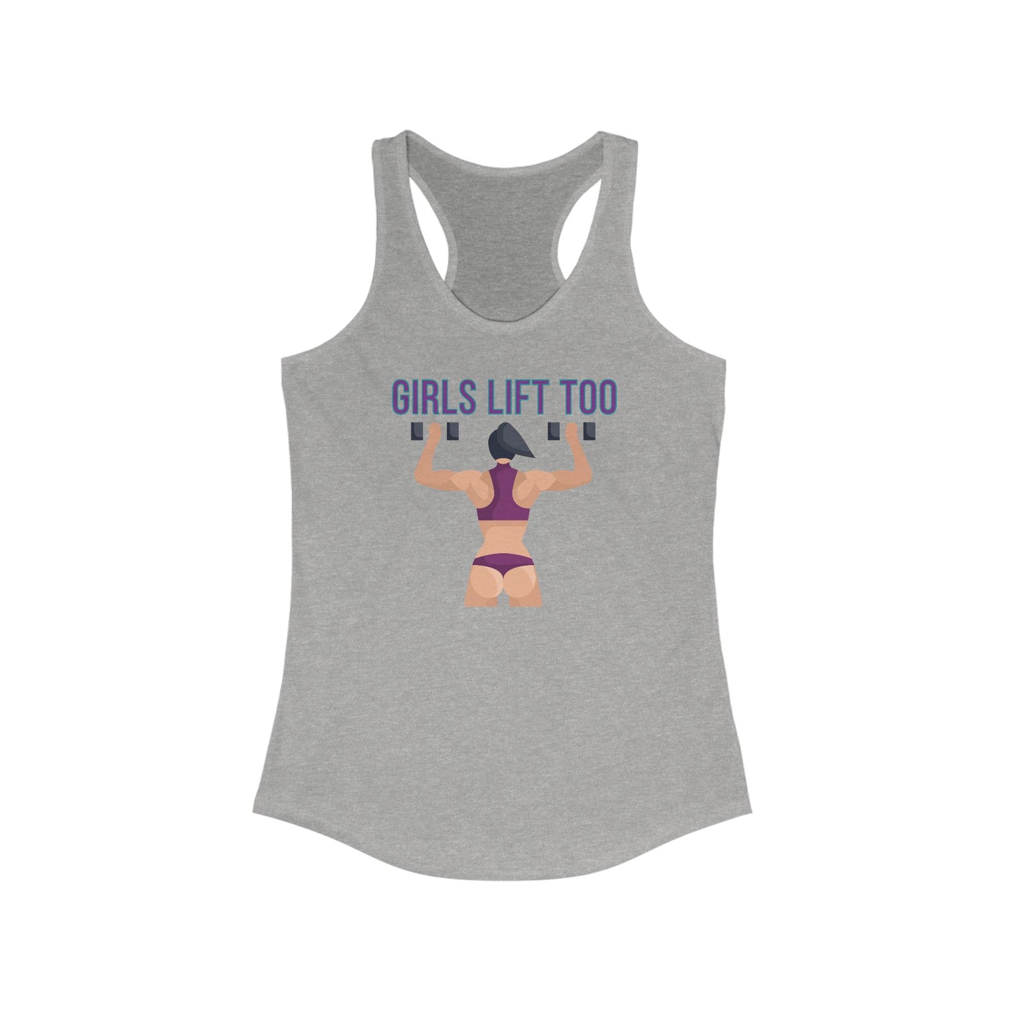 Girls Lift Too Women's Racerback Tank Top