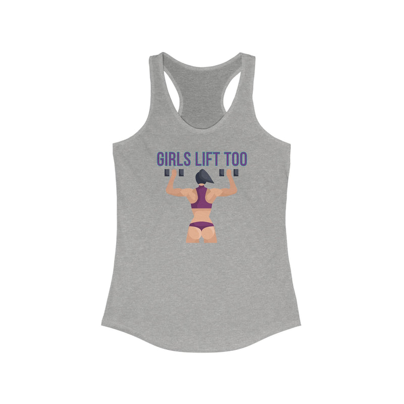 Girls Lift Too Women's Racerback Tank Top
