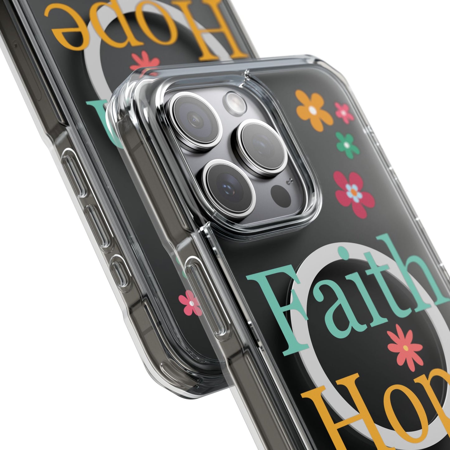 Faith, Hope, Love Magnetic Clear Impact iPhone Case