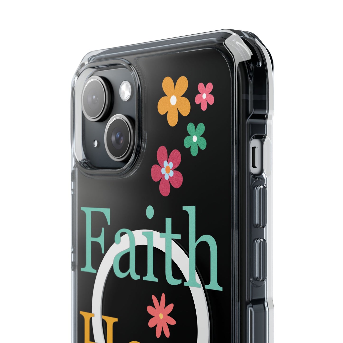 Faith, Hope, Love Magnetic Clear Impact iPhone Case