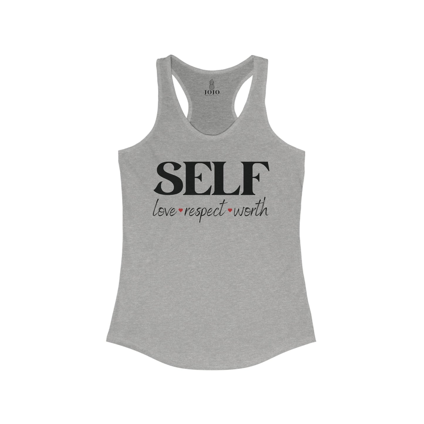 Self-Love, Respect, Worth Women's Racerback Tank Top