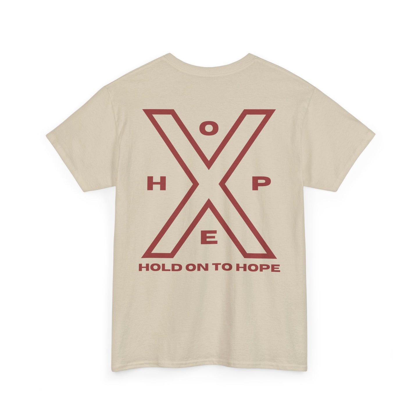 Hold On To Hope Men Heavy Cotton T-Shirt