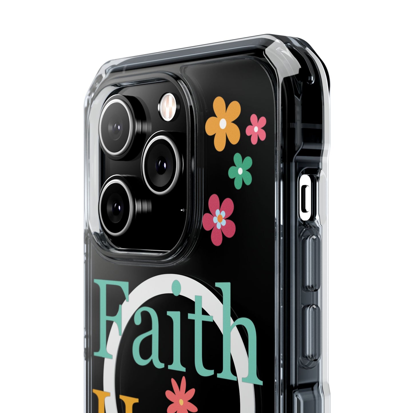 Faith, Hope, Love Magnetic Clear Impact iPhone Case