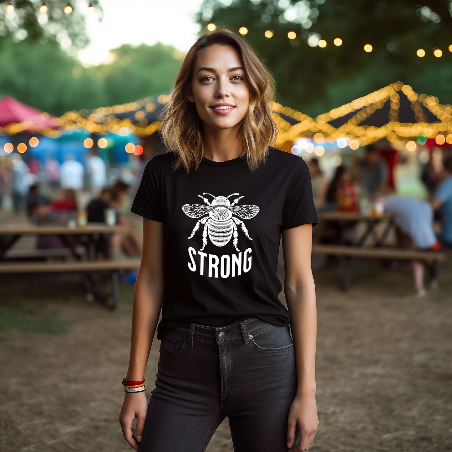 Bee Strong Unisex Jersey Short Sleeve Tee