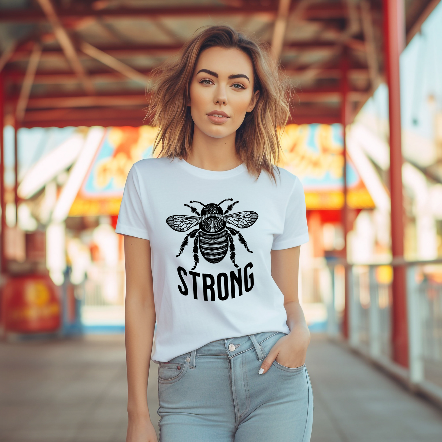 Bee Strong Unisex Jersey Short Sleeve Tee