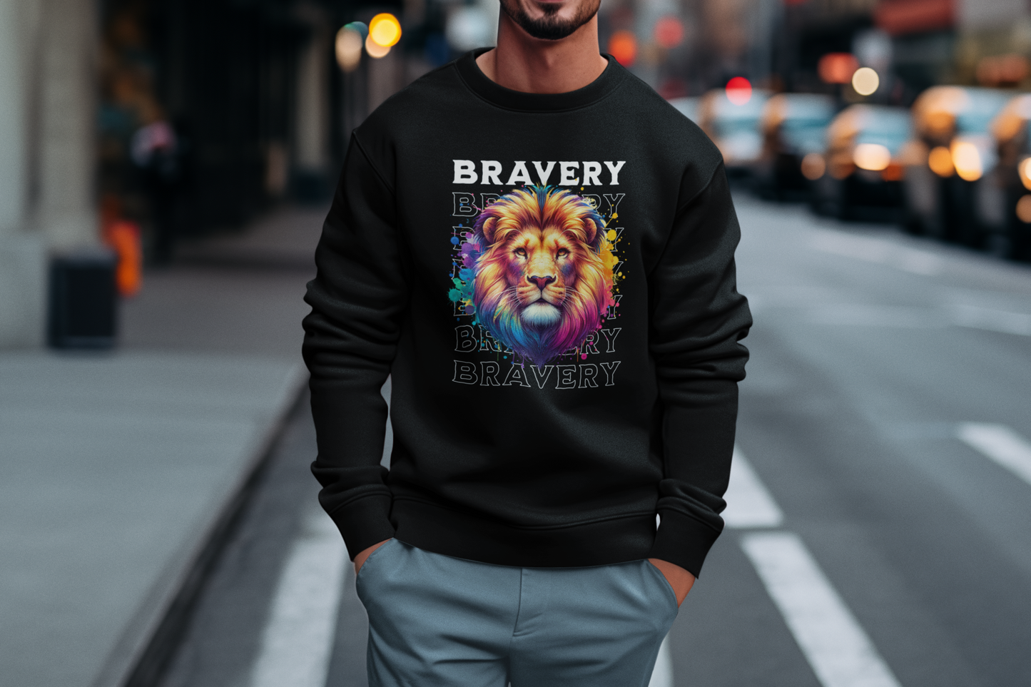 Lion's Bravery Heavy Blend™ Crewneck Sweatshirt