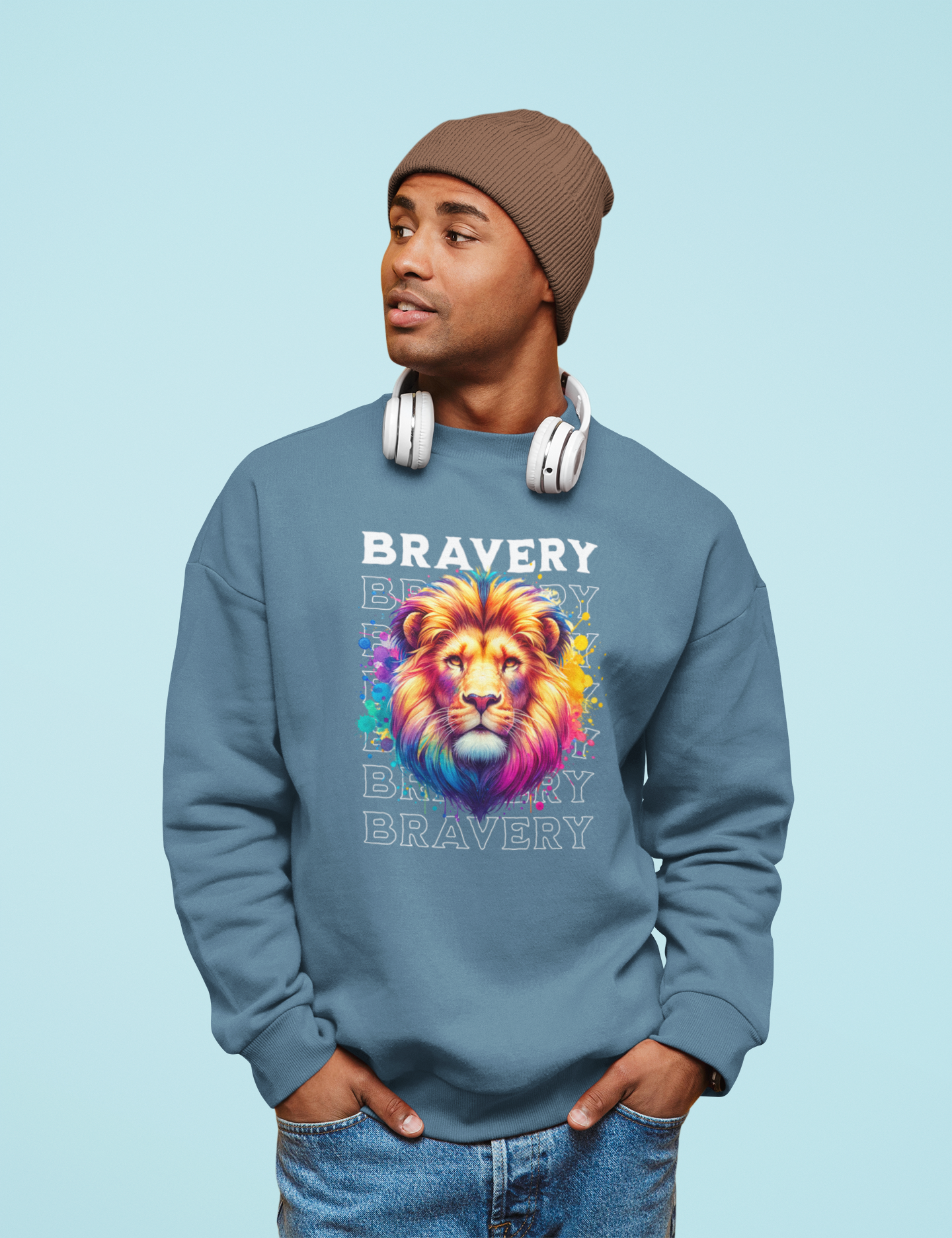 Lion's Bravery Heavy Blend™ Crewneck Sweatshirt