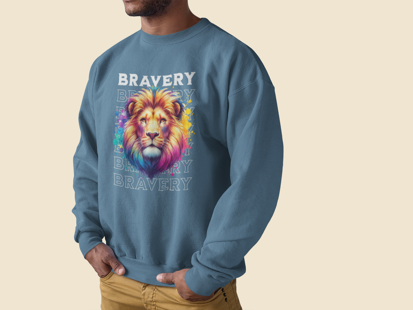 Lion's Bravery Heavy Blend™ Crewneck Sweatshirt