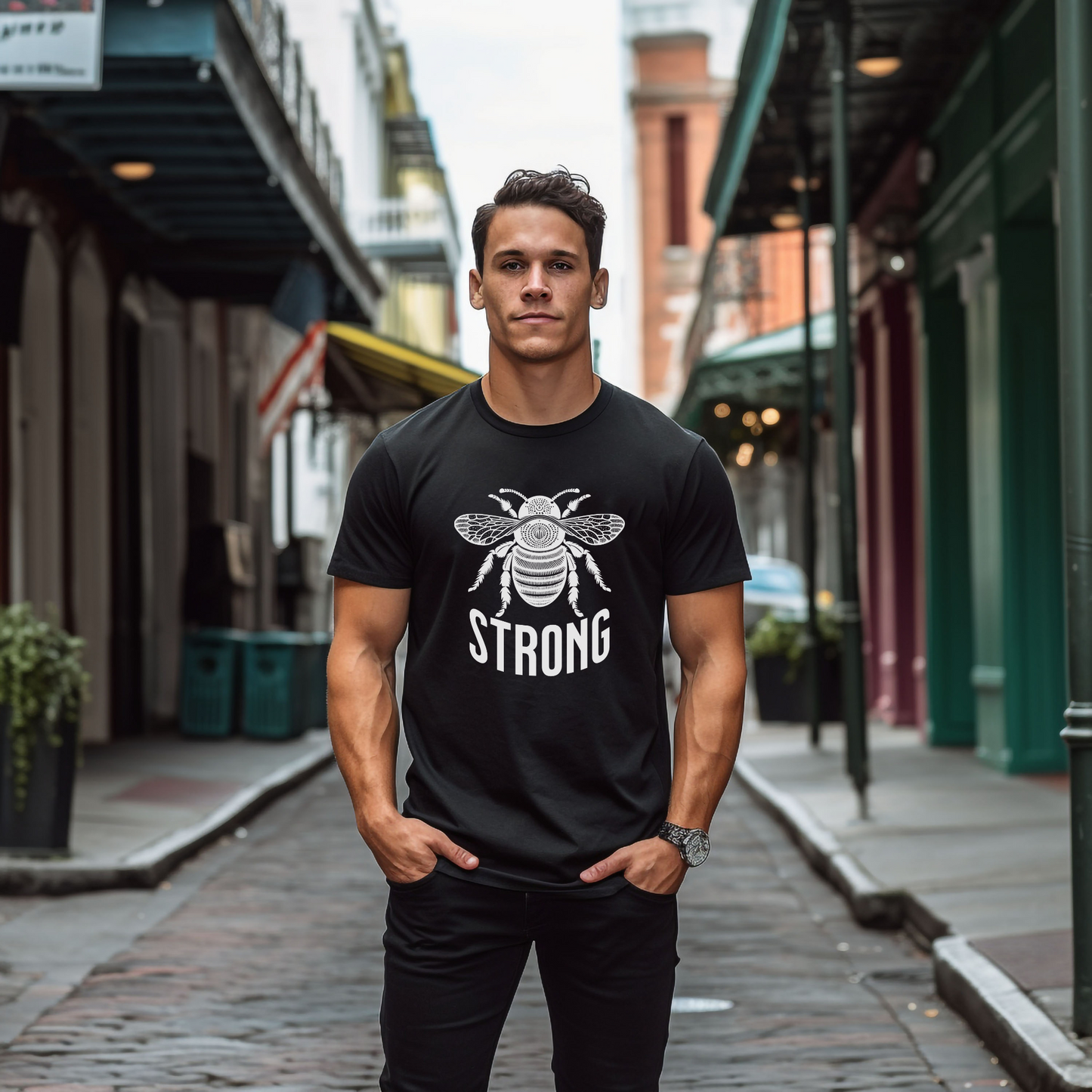 Bee Strong Unisex Jersey Short Sleeve Tee