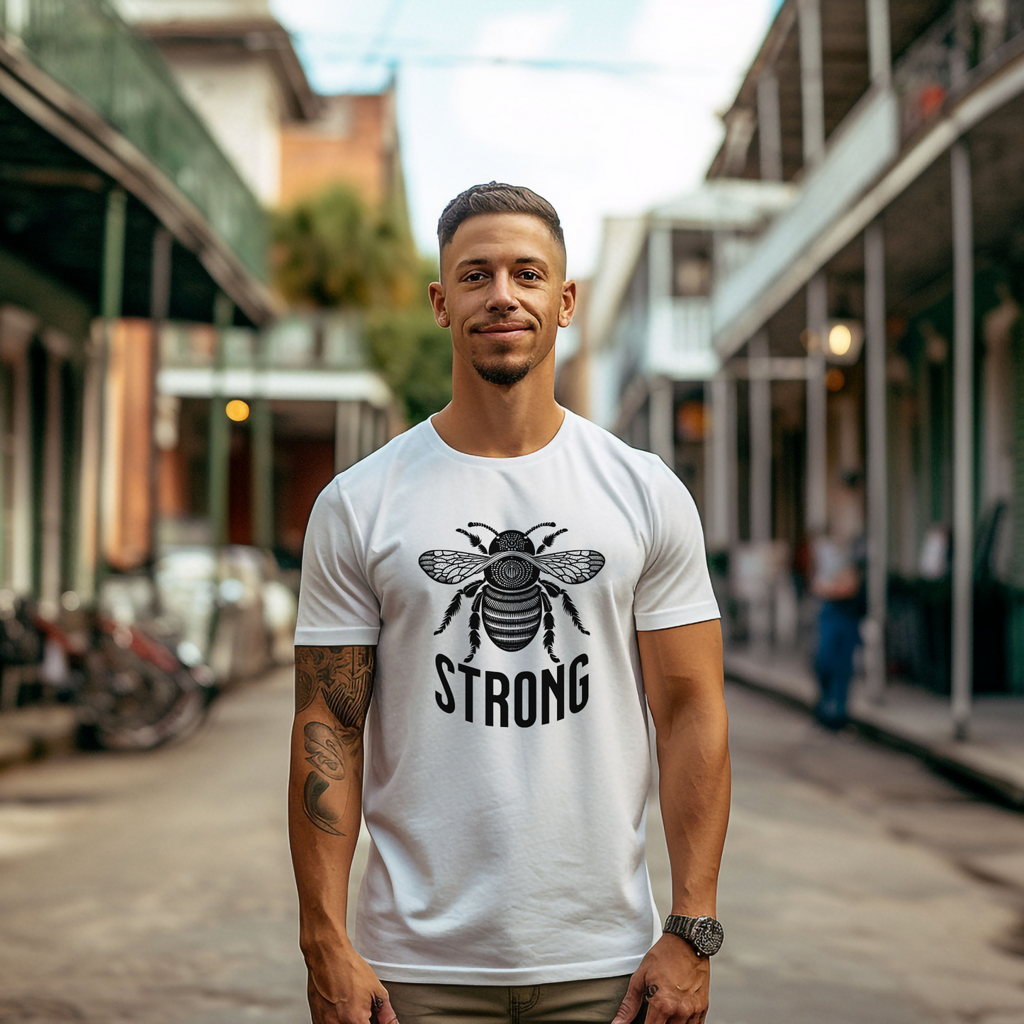 Bee Strong Unisex Jersey Short Sleeve Tee