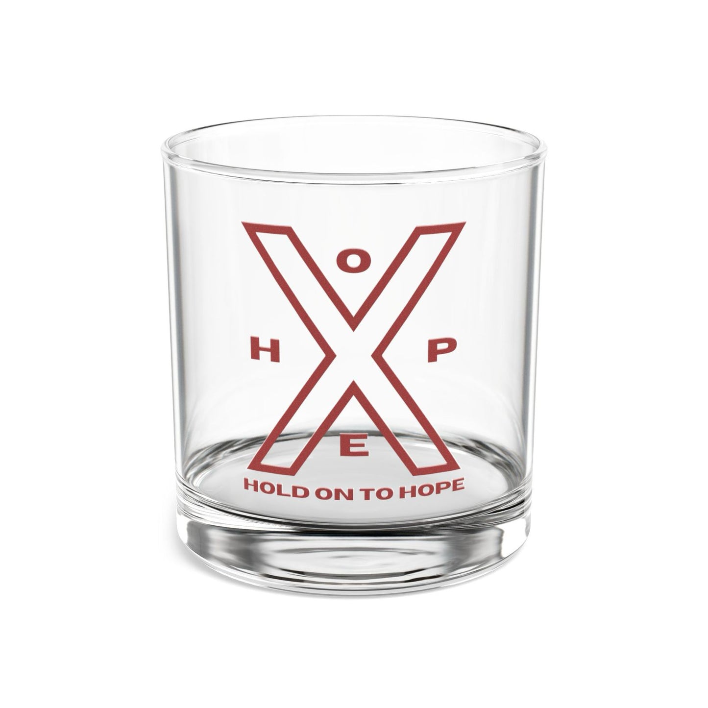 Hold On To Hope Rocks Glass - 10oz