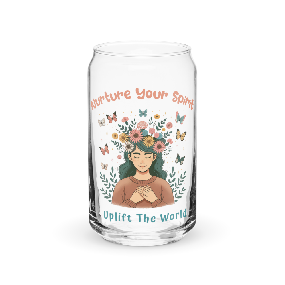 Nurture Your Spirit Can-Shaped Glass 16 oz.