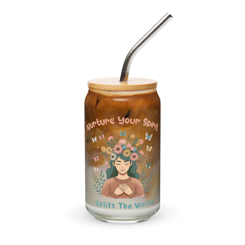 Nurture Your Spirit Can-Shaped Glass 16 oz.