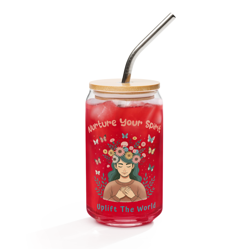 Nurture Your Spirit Can-Shaped Glass 16 oz.