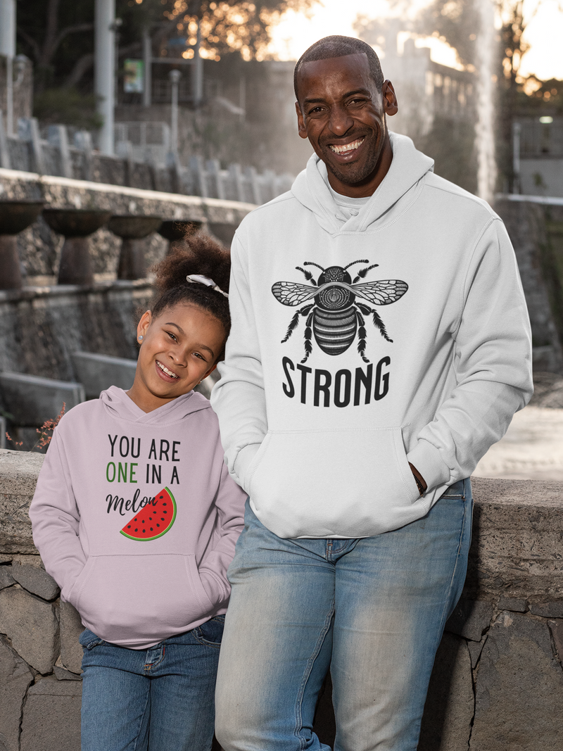 Bee Strong Unisex Sponge Fleece Pullover Hoodie